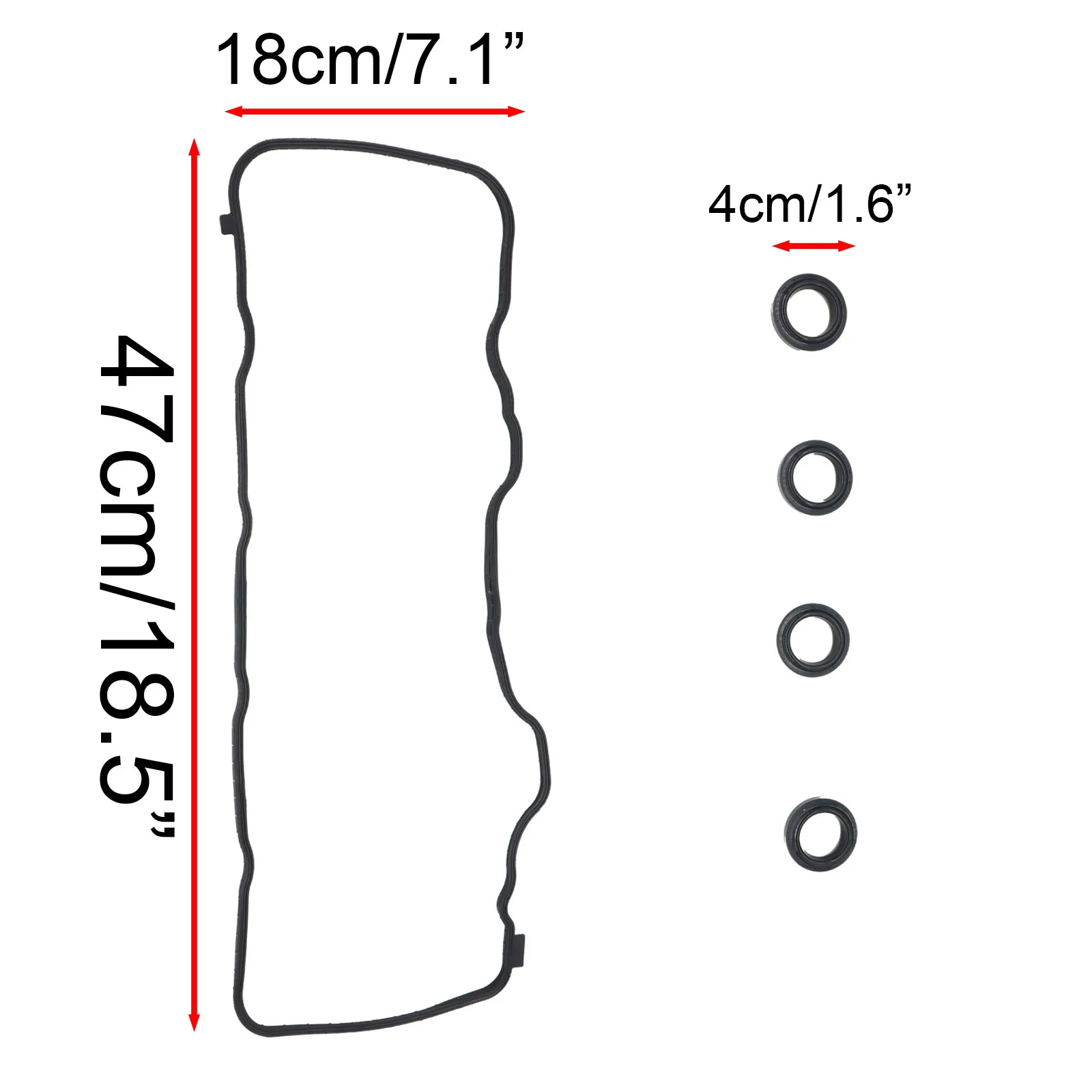 Engine Valve Cover Gasket Set VS50741R For Honda Civic 1.8L 1799cc L4 GAS SOHC 2006 2007 2008 2009 2010 2011 2012-2015 VS50741R