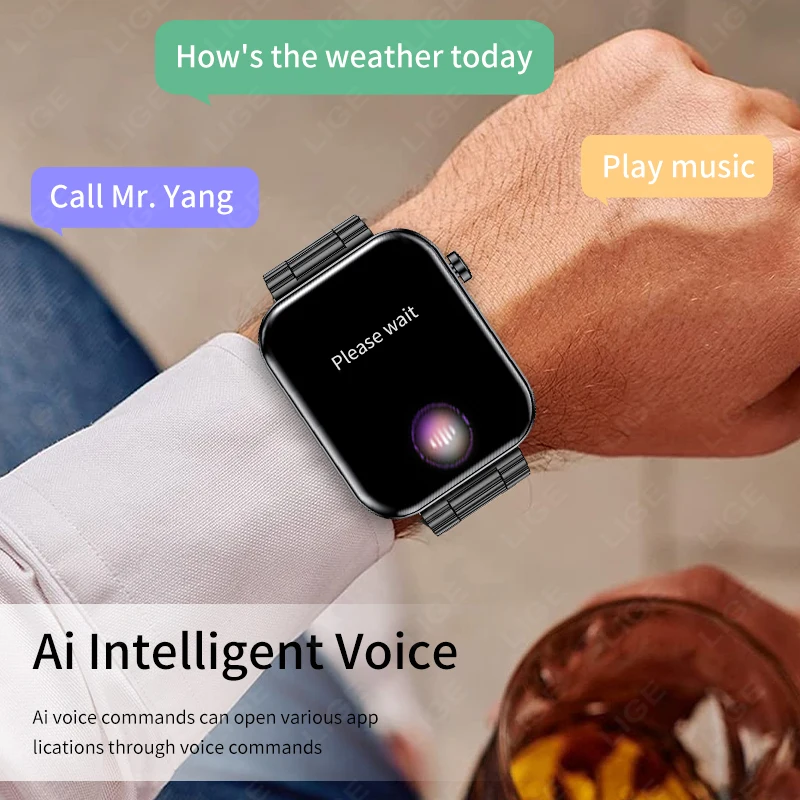 LIGE 1.96 ġ  ȭ Ʈ ð ǰ    ð   ð     Smartwatches