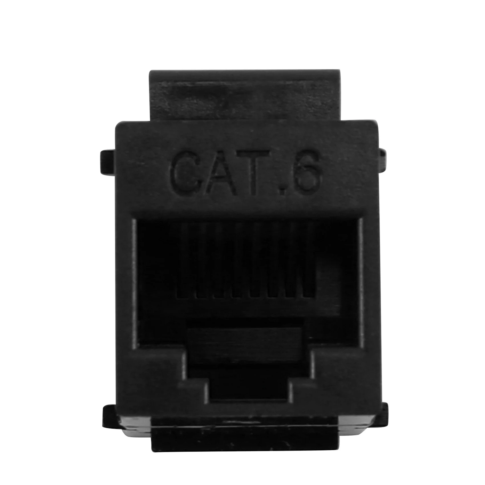 RJ45 Connector Keystone Jack Cat6 Extension Coupler Ethernet Network LAN Cat 6 Coupler Jacks Extend Adapter 10Pcs Black rj45 connector