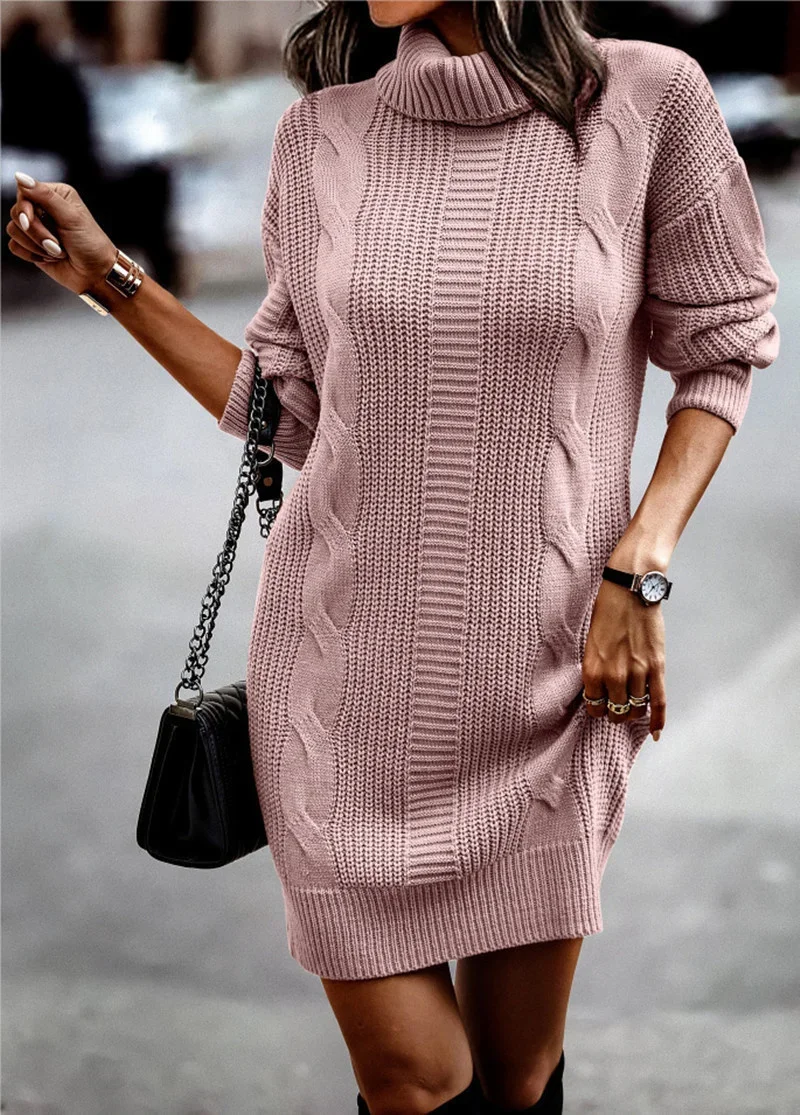 Turtleneck Wrap Dress: A Real-World Review for Autumn and Winter Wear