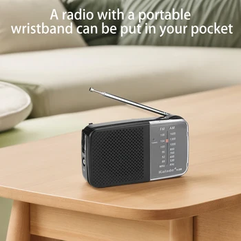 1-5Pcs Portable Low Power Radio Built-In Speaker Player Emergency Weather Broadcast Mini Mono Radio AM FM Radio For Elderly Gift 3