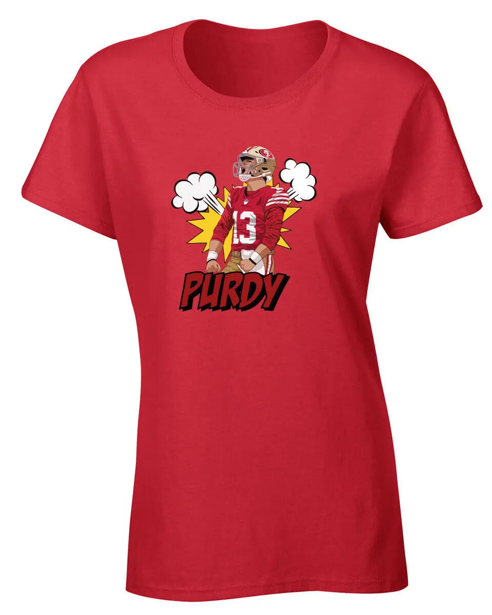 Maglietta Da Donna Con Logo Brock Purdy Maniche Lunghe O Corte