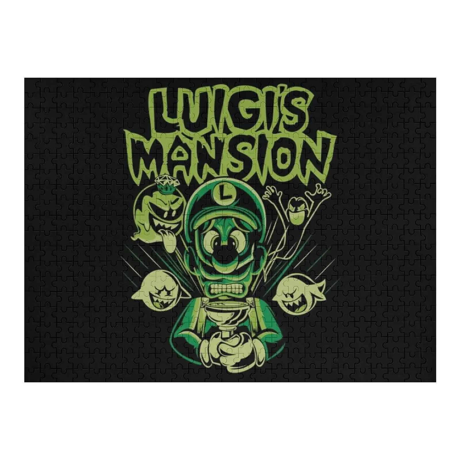 LuigisMansion Retro Video Game Jigsaw Puzzle Custom Wooden Gift Custom Jigsaw Woodens For Adults Works Of Art Puzzle greetings from cyprus vintage style retro souvenir jigsaw puzzle picture works of art personalised custom photo puzzle