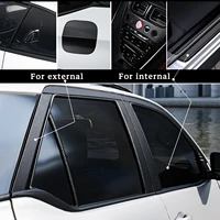 1-20m Nano Carbon Fiber Car Body Sticker Door Mirror 3D Tape Protector Strip DIY Protection Protective Film Waterproof Adhesive 2
