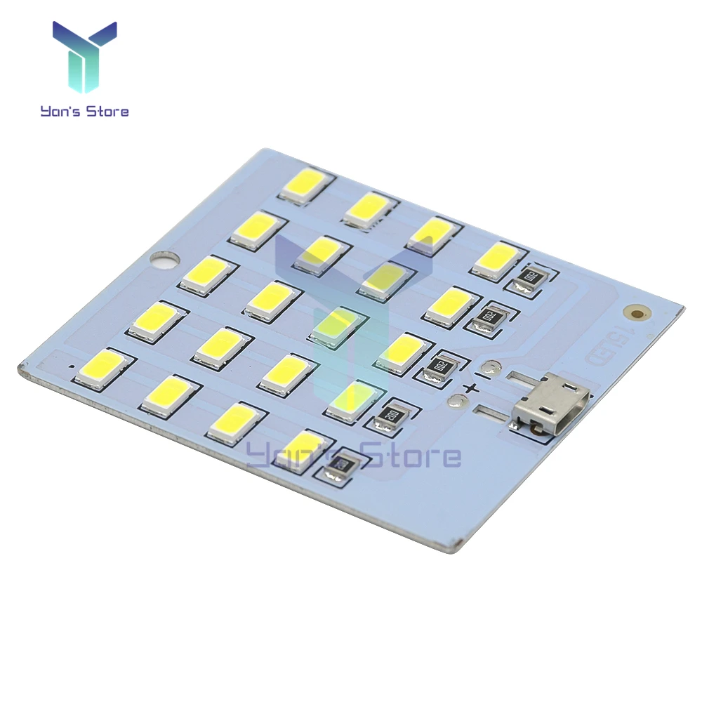 LED Light LED Panel Mirco USB 5730 LED Lighting Panel USB Mobile Light Emergency Light Night White 5730 SMD 5V 430ma-470ma DIY Desk Lamp