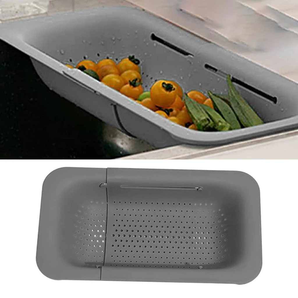 Collapsible Colander Kitchen Accessories Extendable Strainer Fruits