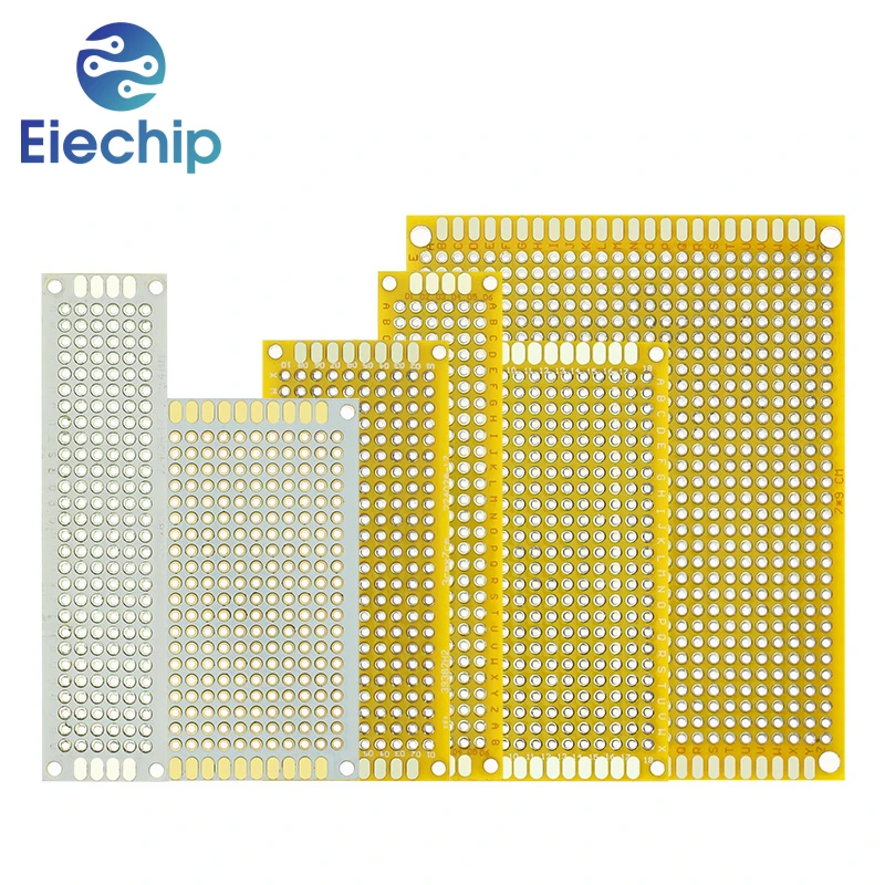 30 PCS PCB Breadboard Kit – Assorted Sizes (2x8cm To 7x9cm), Double-Sided FR-4 Fiberglass For DIY Electronics
