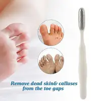Lime à pieds incurvée 3D avec poignée ergonomique, éliminateur de callosités pour peaux mortes entre les orteils, options multicolores, indispensable en voyage, antidérapante 3