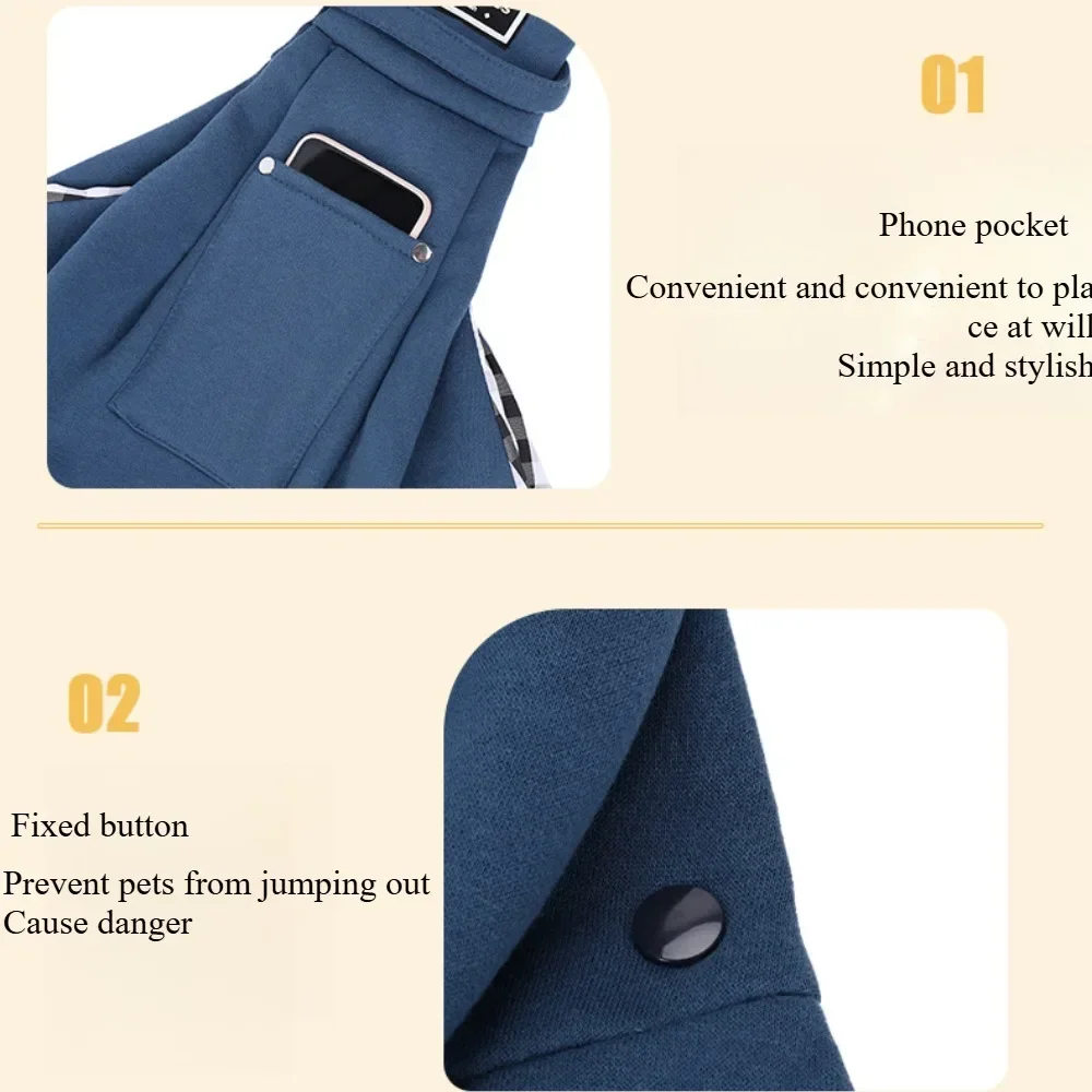 DogSupplie Comfortable Dog Bag Crossbody Shoulder Bag Portable Outdoor Travel Cat Puppy Sling Carrier Pet Carrying Supplies