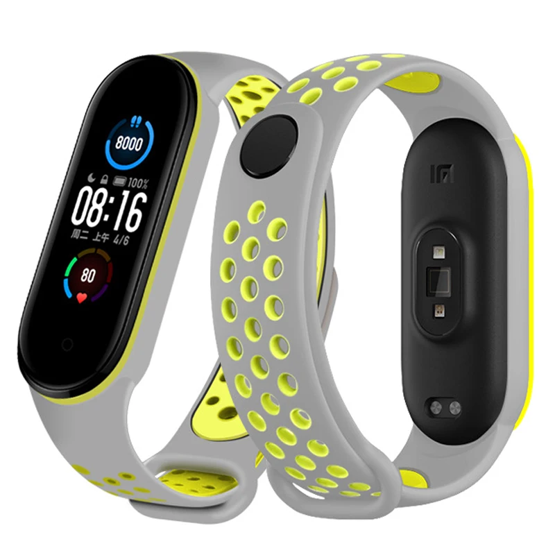 Silicone Wrist Strap Silicone Strap for Xiaomi Mi Band 7 6 5 4 3 Wristband Replacement Bracelet Wrist Straps Mi Band Smartwatch Accessories