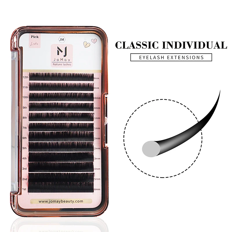 Jomay Mix Length Premium Natural Mink Extension Ciglia Individuali Maquiagem Cilios