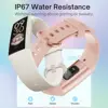 Body Temperature 1.1" Amoled Display Fitness Tracker Bracelet Men Women Waterproof Swimming Heart Rate Blood Oxygen Smart Watch 6