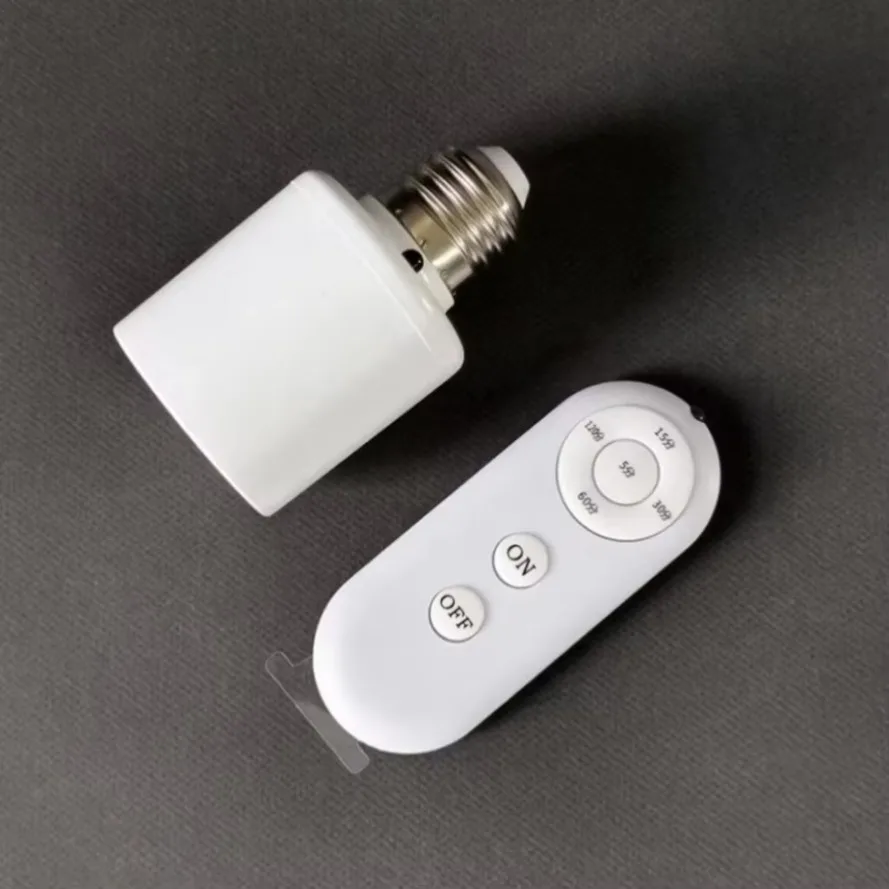 85V-265V Lamp Holder Multi Light E27 Wireless Remote Control Smart Timer Switch for Baby Room Bedroom Home