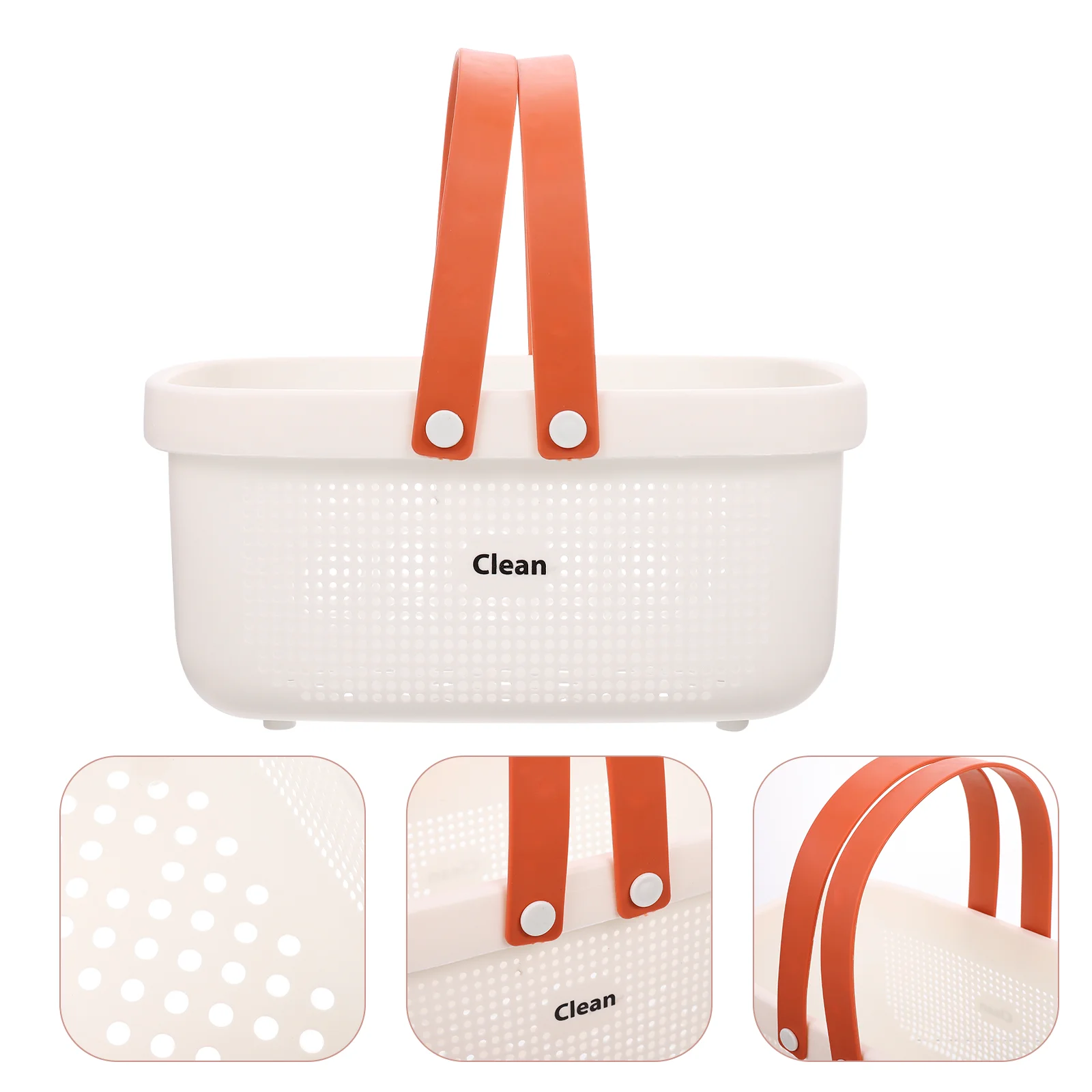 

Drainer Basket Large Capacity Sundries Basket Bathhouse Hollow-out Basket