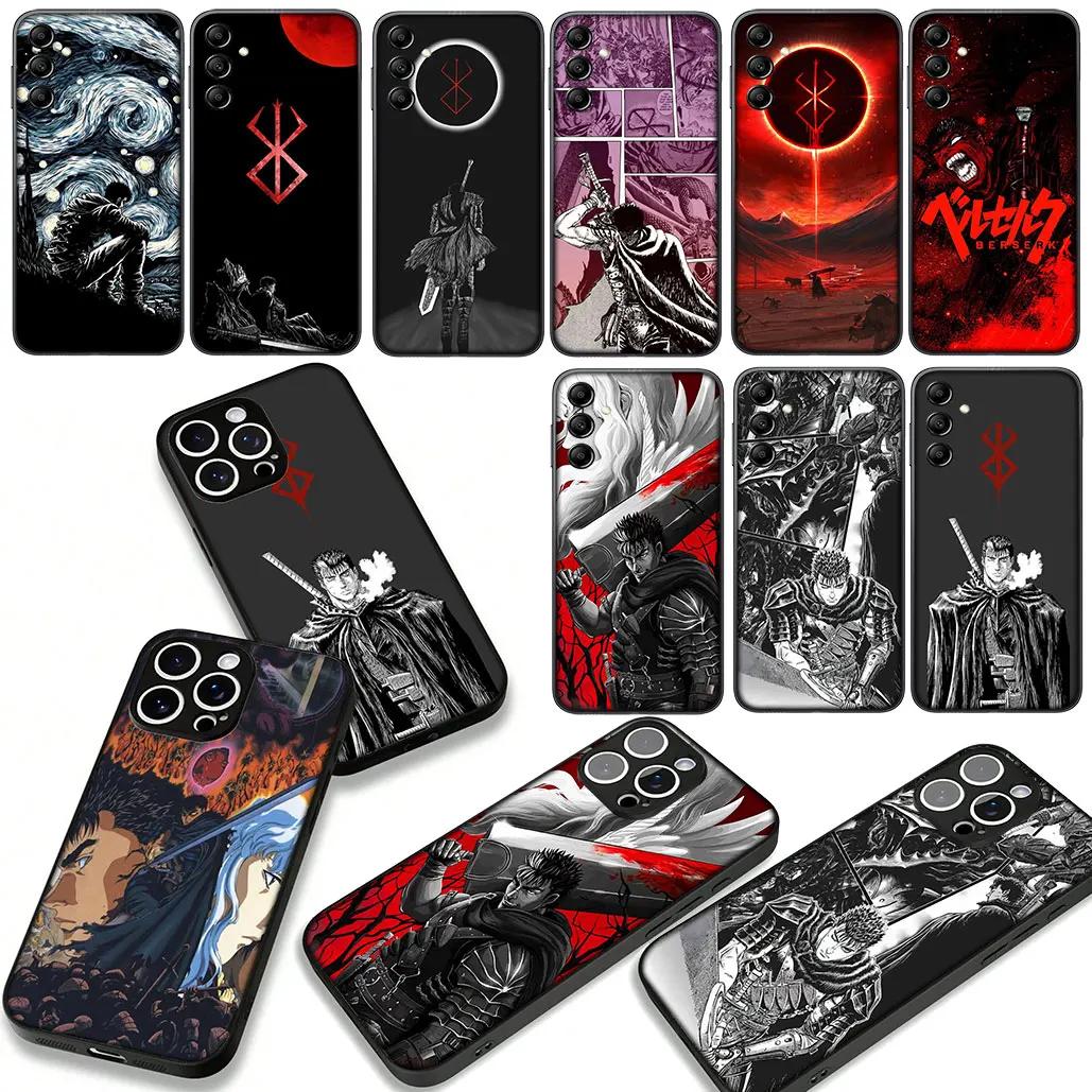 Anime Cartoon Berserk Guts Phone Cover Case