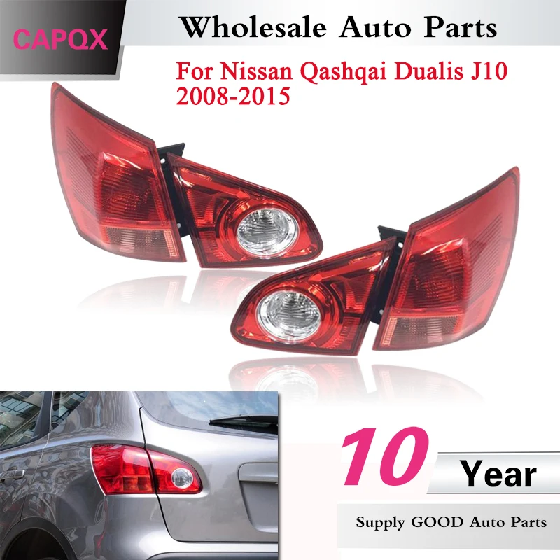 Capqx 4pcs Rear Taillight Tail Light Brake Light Headlight For Nissan