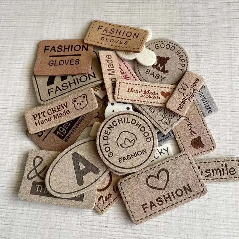 10PC/Leather Sticker Cute Small Emblem Embroidery Applique Sew on Patches,Letter Patch Badge Decoration for Clothing,Shoes,Glove