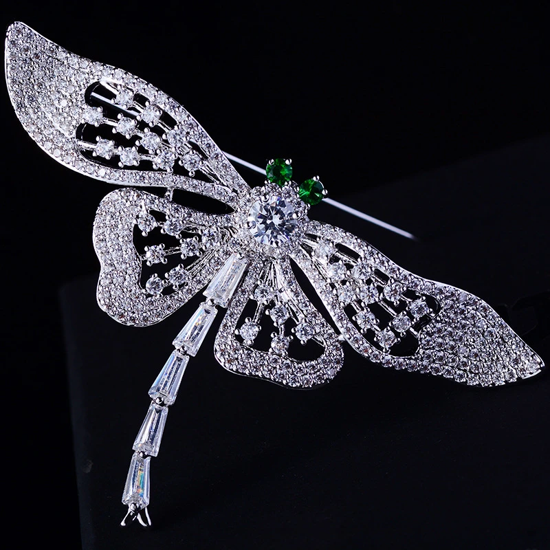 

Модные женские броши с циркониевой инкрустированной милой стрекозой в виде насекомых аксессуары для одежды шпильки ювелирные изделия Элитный подарок