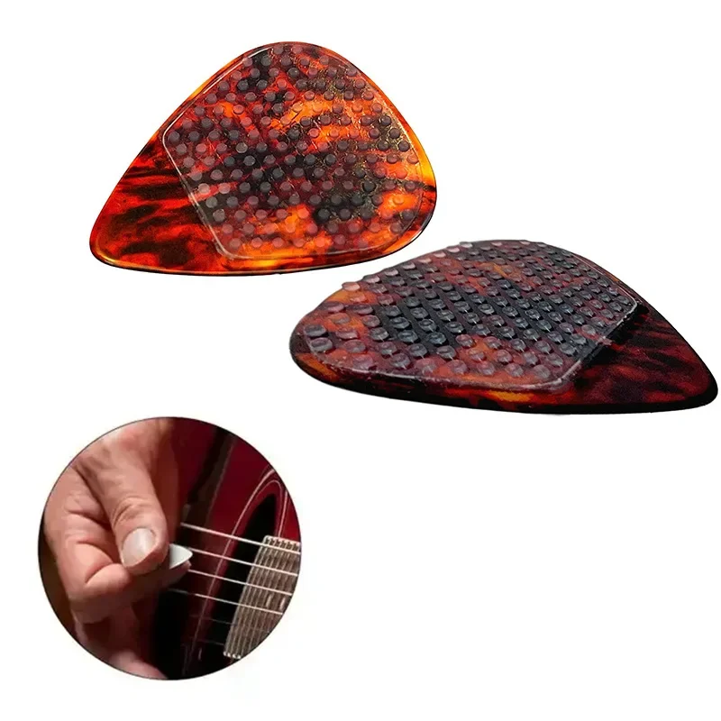 16PCS Guitar Pick Grips Non-Slip Sticky Silicone Guitar Pick Adhesive Grips Washable Stickers