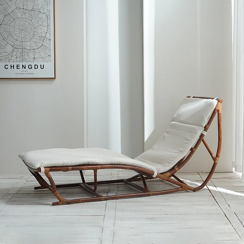 

Homestay Fengteng Weaving Concubine Lounge Chair, Balcony, Home Single Casual Chair, Zhenteng Bedroom, Beauty, Collapse