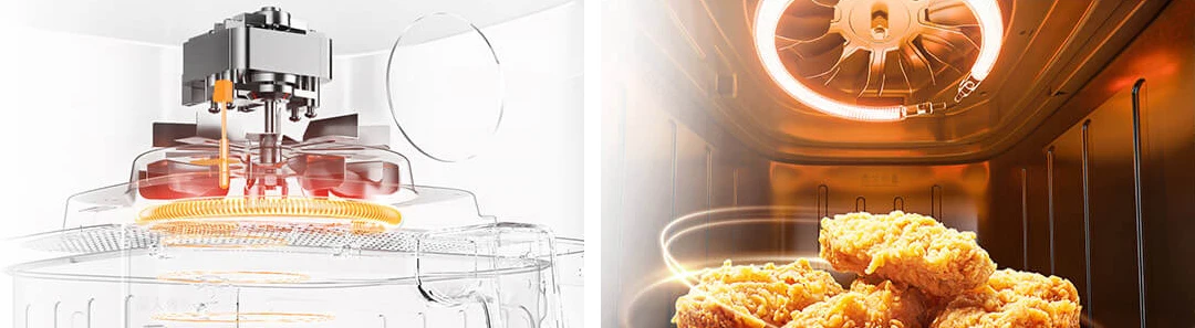 Description Picture 4 of item2024 Iconic Brand MIJIA Electric Air Fryers S1 6L Home Kitchen Appliance Non-Fat Fryer Deepfrier 1350W 40-210℃ Temperature Adjustment