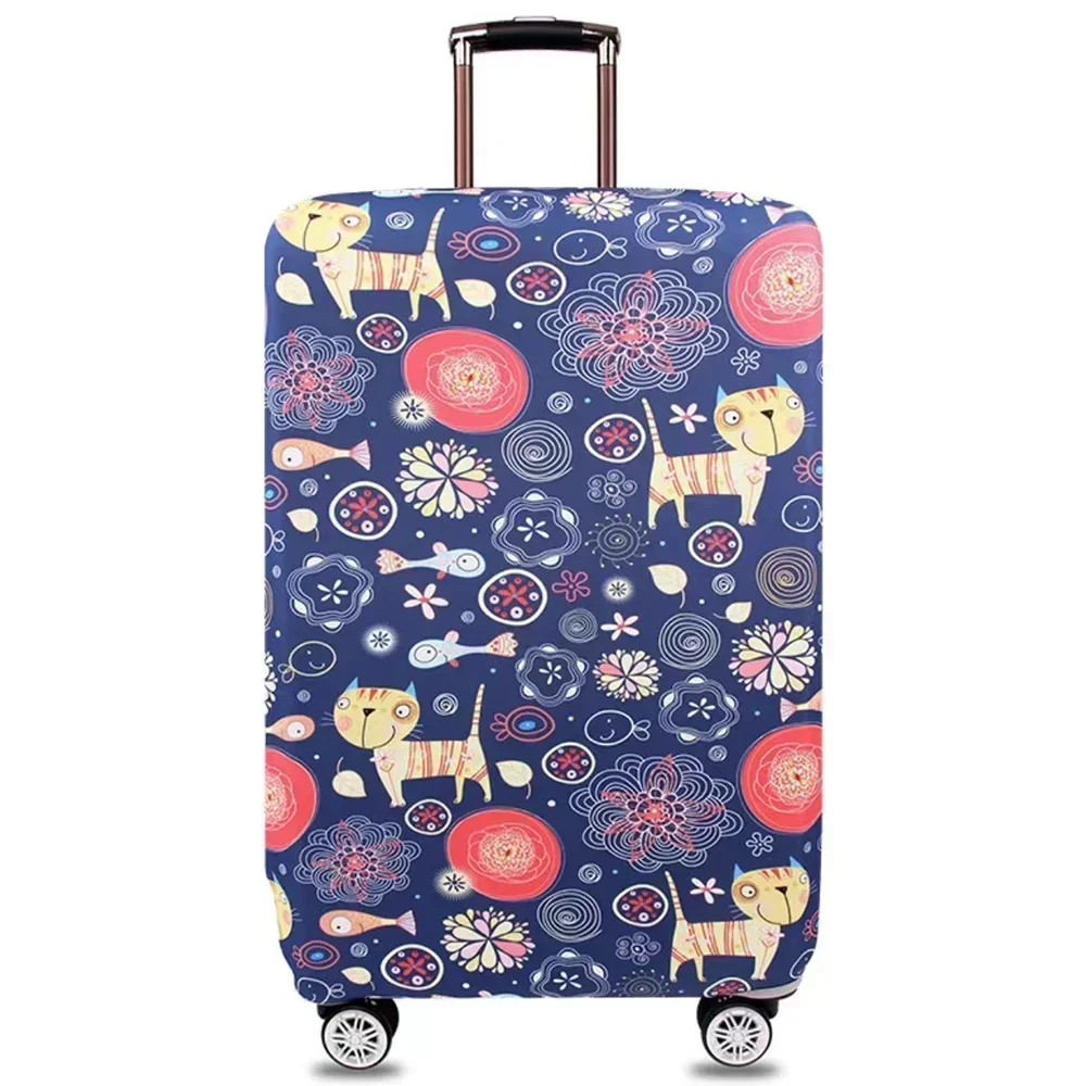 thumbnail image 1 of Funda de equipaje de tela elástica, funda protectora para maletas, funda protectora para equipaje, adecuada para maletas de 18 a 32 pulgadas, organizador de viaje, 1 of 5