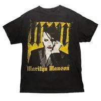 T-shirt décontracté abstrait Marilyn Manson, marque de luxe pour hommes et femmes, collection 2026 5