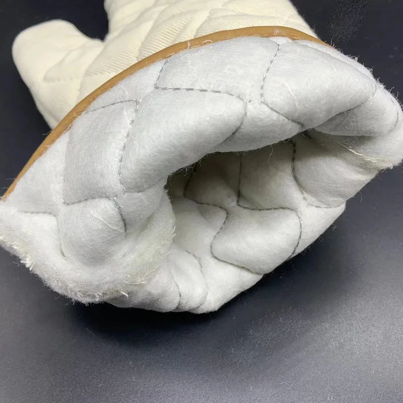 Thickened small cotton cloth baking gloves, high-temperature resistant gloves, insulation oven, microwave oven (2