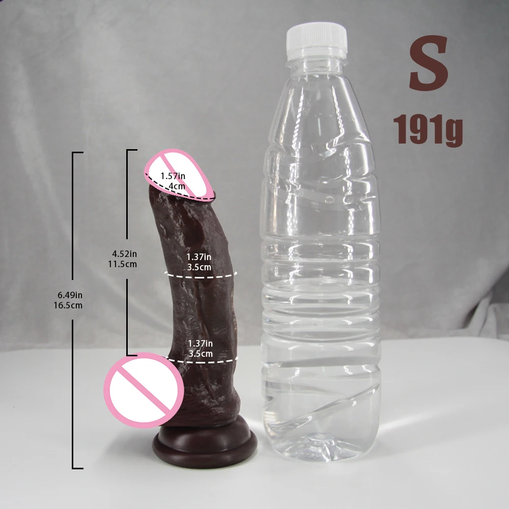 Realistic Long dildo Black Anal Plug with Suction Cup Big Penis Butt Plug Long Dick Sex Toys for Women men Phallus Anal Dilator