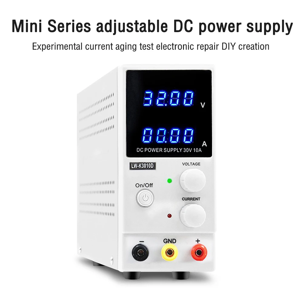 

30V 10A 300W Newly DC Power Supply 4 Digits Display Adjustable Mini Laboratory Switching Power Supply Voltage Regulators EU/US