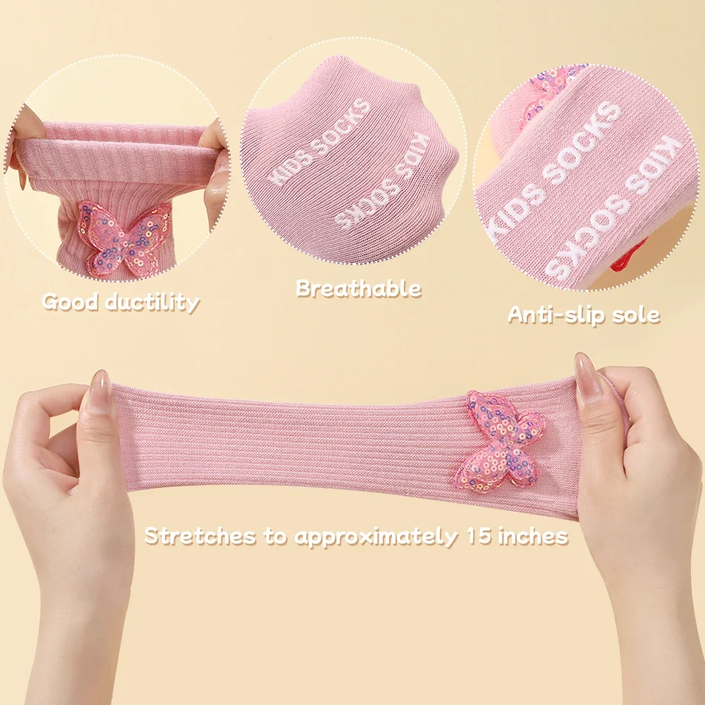 Newborn Baby Headband For Girls Elastic Knit Children Turban Baby Bows Soft Nylon Kids Headwear Hair Accessories with Baby Socks 5