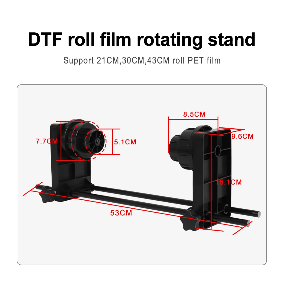 DTF Roll Film Holder for A3 A4 DTF Printer Epson L800 L805 R1390 R1410 L1800 XP-15000 T50 P50 ET-8500 Direct Transfer Printers