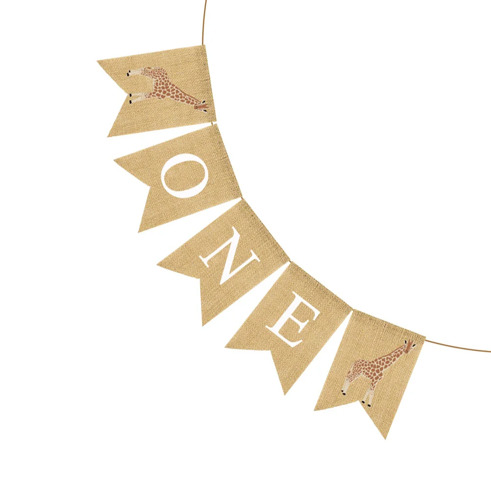

First Birthday Party Flag Fishtail Flag Burlap Banner Swallowtail Bunting Baby Shower Hanging Garland Party Supplies Background