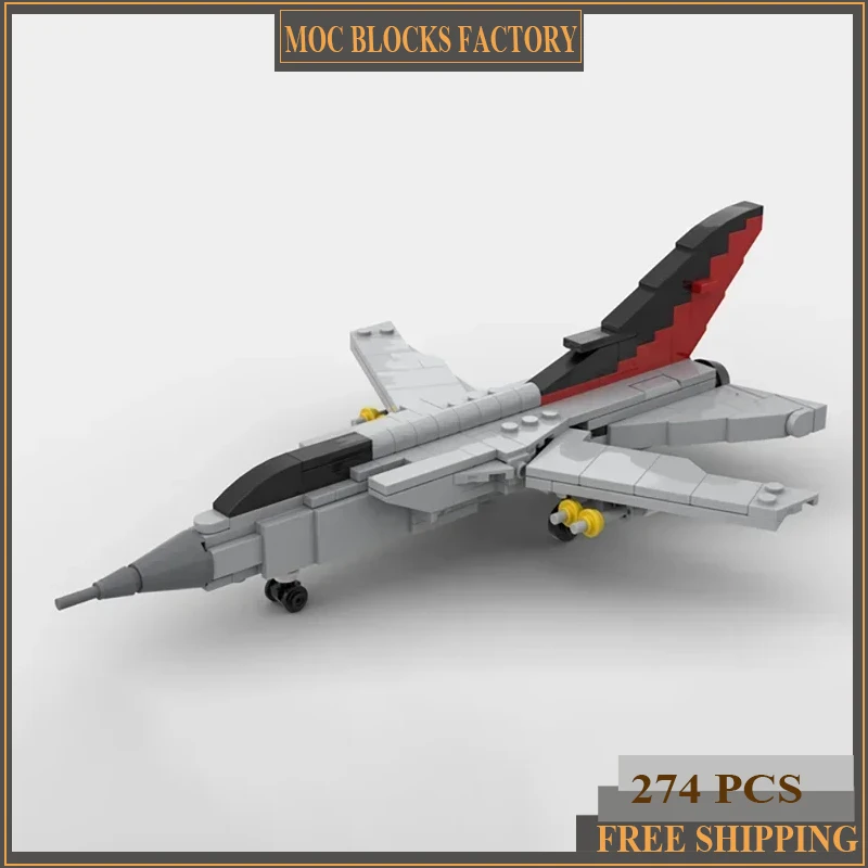 

Moc Building Block Military Series 1:72 Scale Panavia Tornado ADV F.3 Model Aircraft Technology Bricks DIY Assembly Fighter Toys