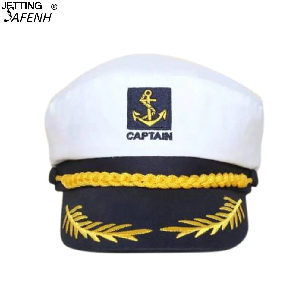 Mens White Marine Navy Sailor Uniform Stag Do Fancy Dress Costume Outfit Hat 