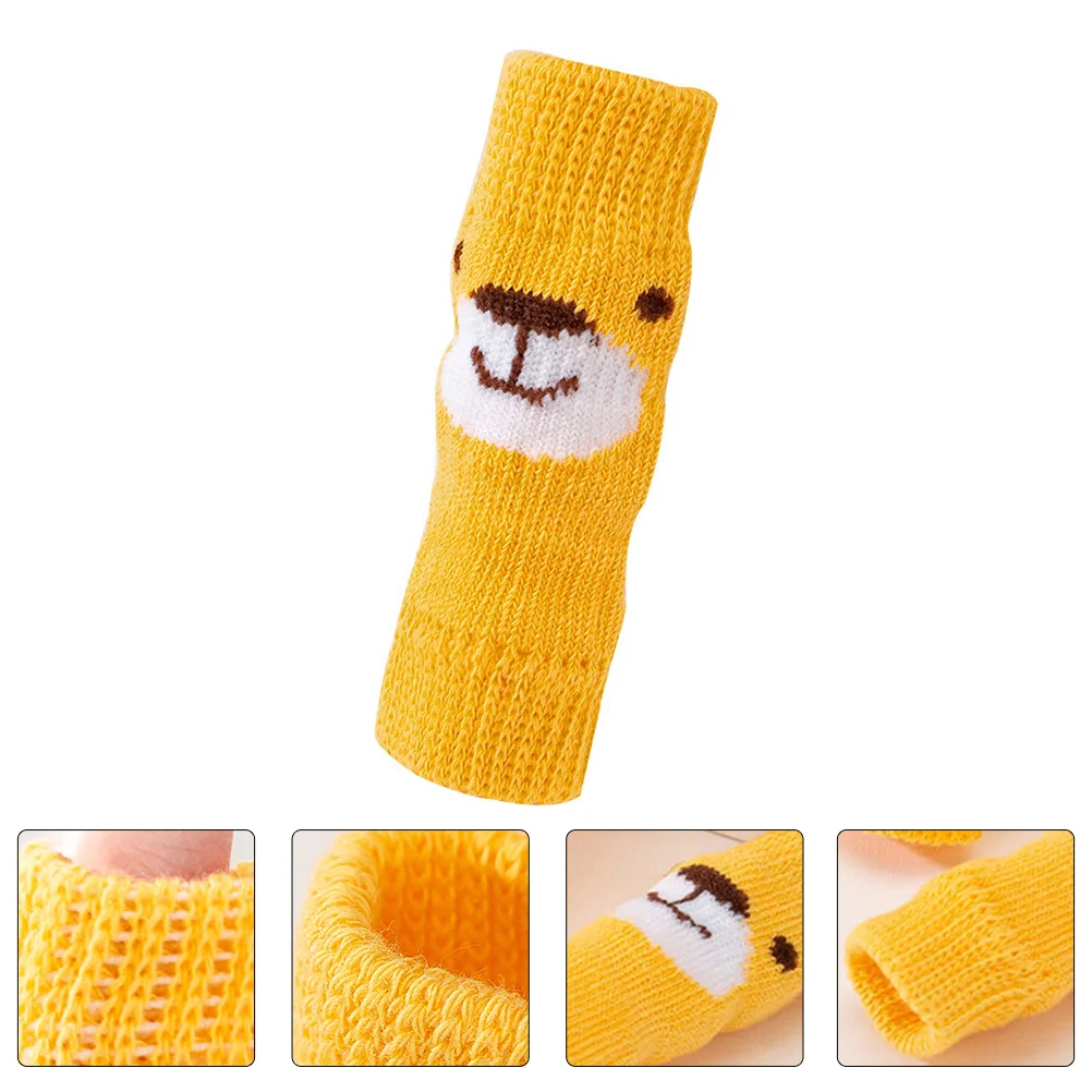 

4 Pcs Animal Pet Socks Puppy Cat for Cats Polyester Anti-skid Dog Leg Stockings