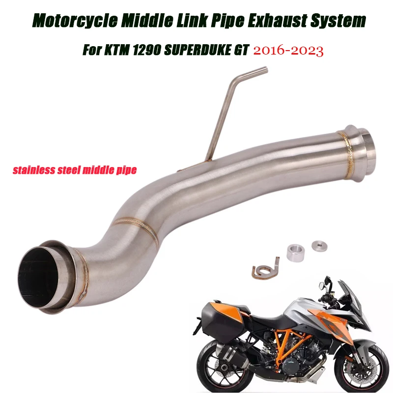 

2016-2023 For KTM1290 SUPERDUKE GT Motorcycle Middle Pipe Lossless Connect Original Front Tube With Tail Exhaust Muffler Pipe