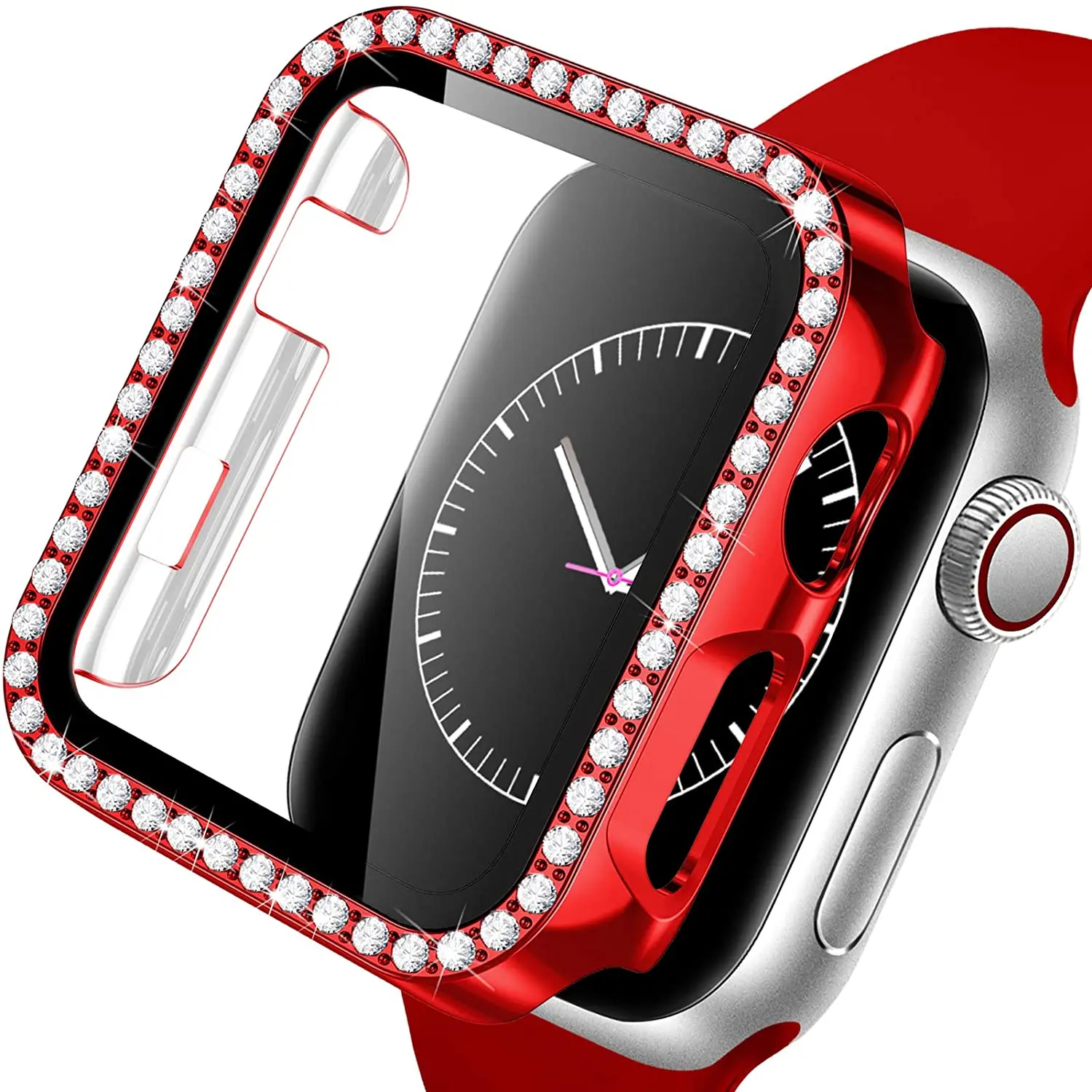Premium Diamond Bumper Glass + Case Screen Protector
