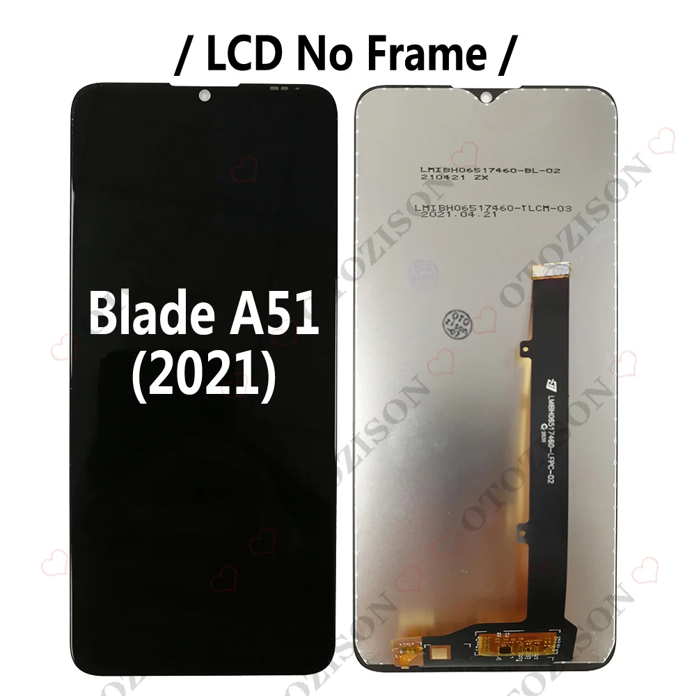 LCD With Frame For ZTE Blade A51 A52 2022 A53 Pro A54 A34 LCD A52