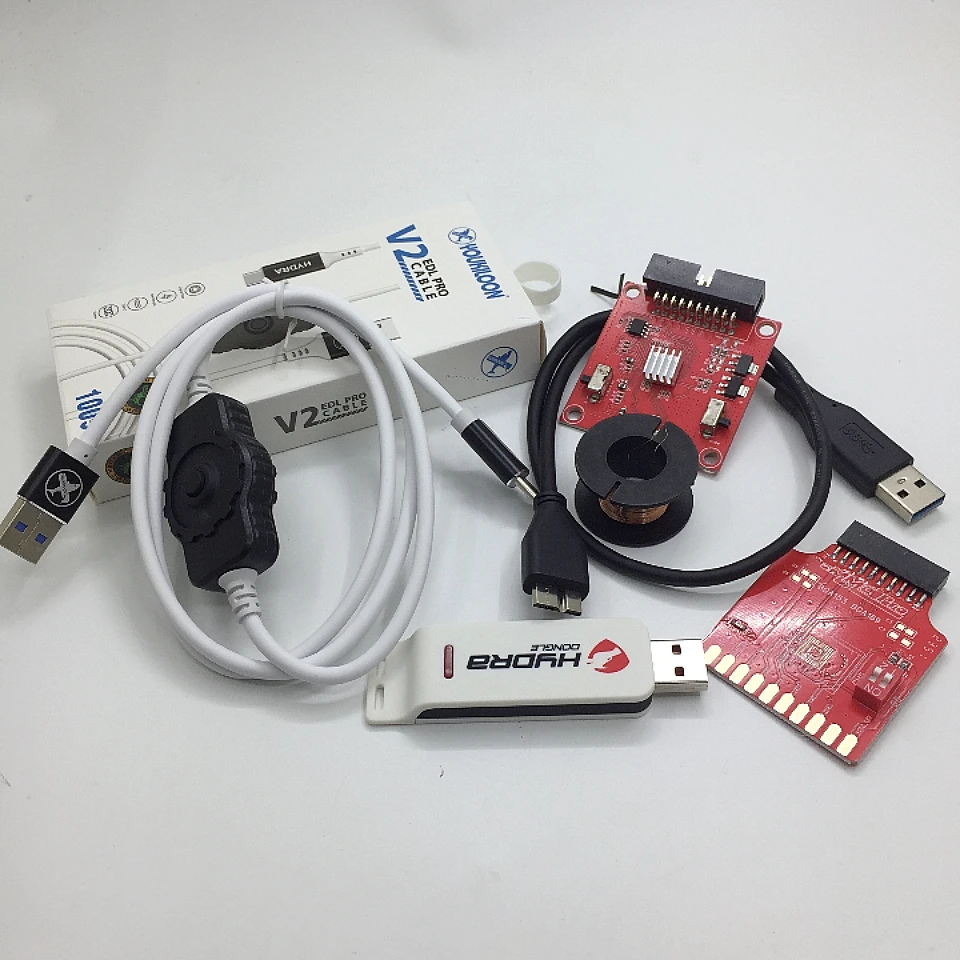 2024 오리지널 히드라 동글 + V2 EDL 케이블 + eMMC ISP 어댑터 도구, BGA153,BGA169,BGA221,BGA162, eMMC 브레이크 아웃 보드 도구, 신제품