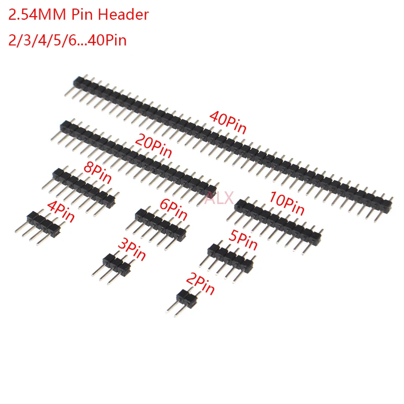 10 Peças De Conector Macho De 40 Pinos O-pin 2,54 Mm Arduino | MercadoLivre - Foto 9