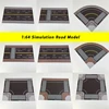 1pc 1/64 Scale Simulation Road Miniature Street Resin DIY Model Making Toys UV Print Architecture Building Layout for Diorama 1