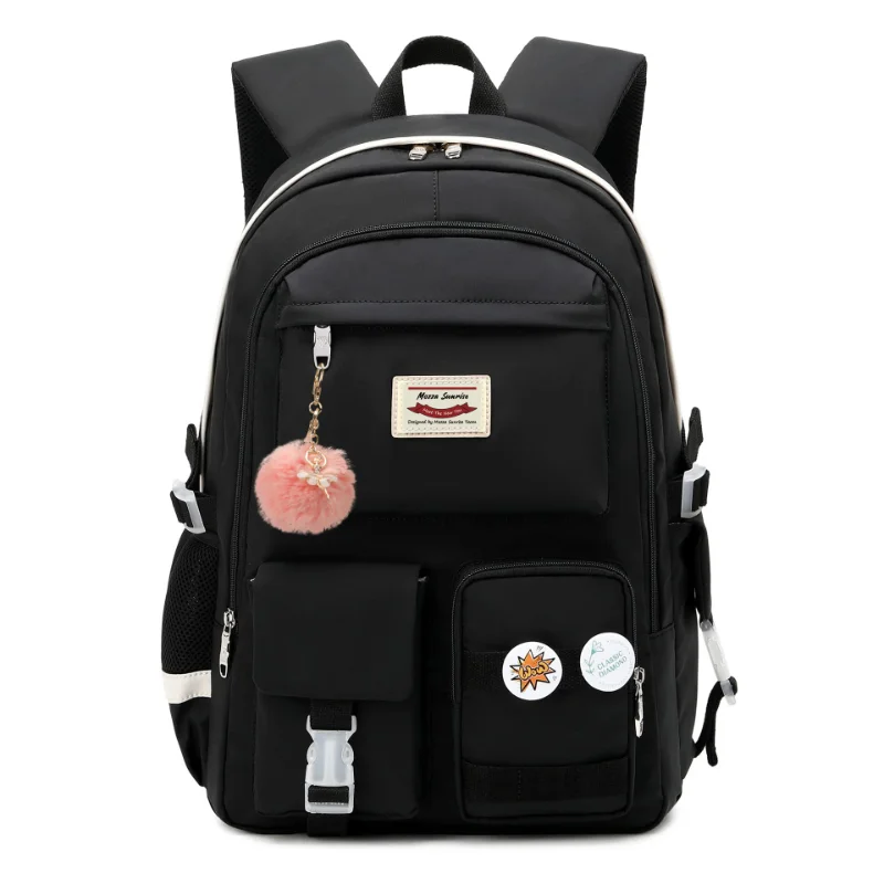 

Female Teen Large Capacity Schoolbag Girl Travel Laptop Student Backpack Women's College Fashion Men's Casual Oxford Schoolbag