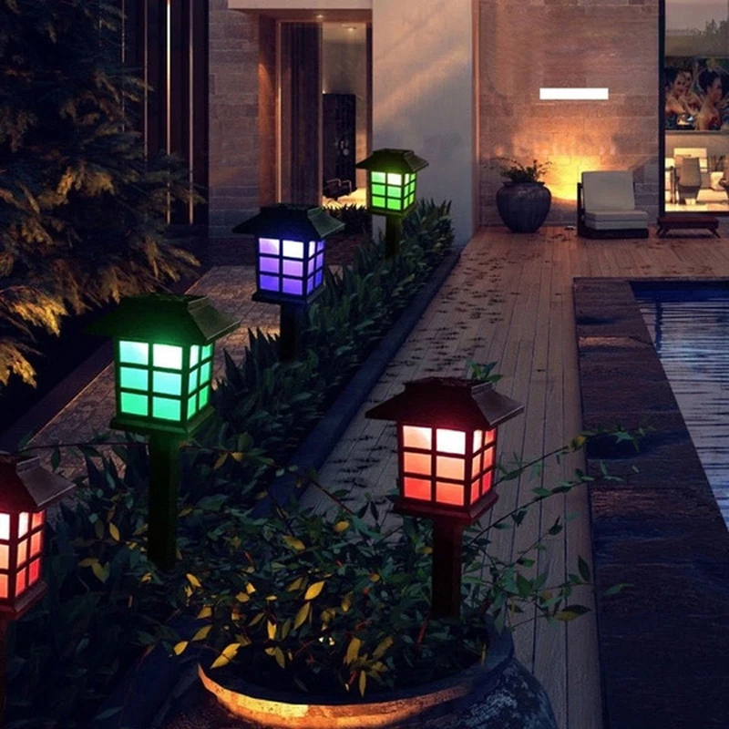 Solar Garden Lights Outdoor LED Pathway Lamp Waterproof Walkway Decor for Patio Landscape Yard Driveway
