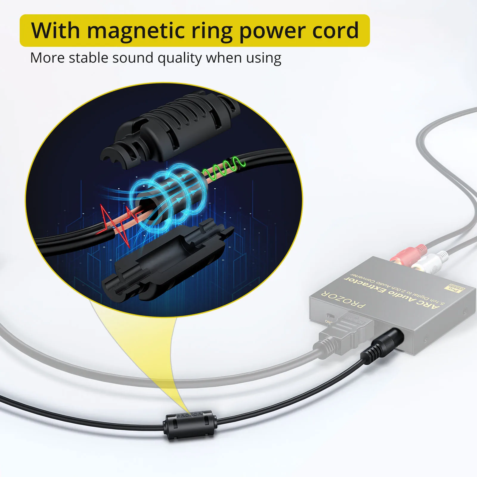 PROZOR  ARC  , RCA  3.5mm , ׷   ä , DAC , 192KHz, 5.1ch