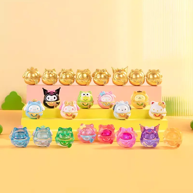 

5 шт./упаковка, мини-фигурки из мультфильма «Кот удачи»