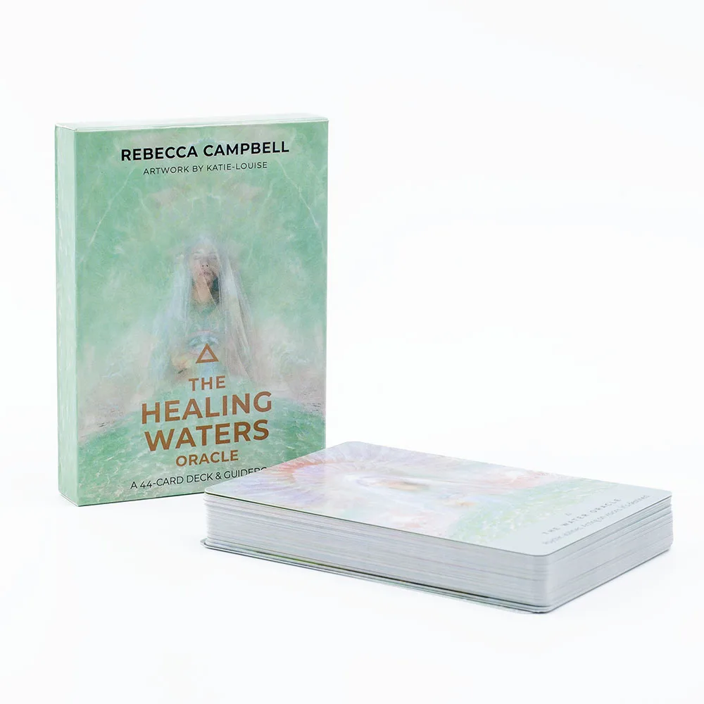 Heiße Angebote: The Healing Waters Oracle, 44 Karten, Brettspiel-Deck für Anfänger, englische Version, Wahrsagerei und Divination, Tarot – Detail 3