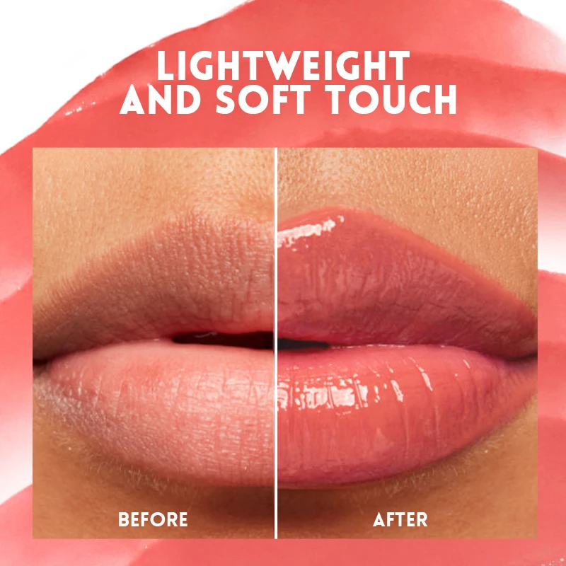 Watery Mirror Lipstick White Not Easy to Stain Cup Water Light Moisturizing Lip Glaze Lip Gloss