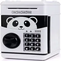 Piggy Bank for Kids Electronic Password Piggy Bank Kids Safe Bank Panda Unicorn Cartoon  Mini ATM Bank Toy for Boys and Girls 1