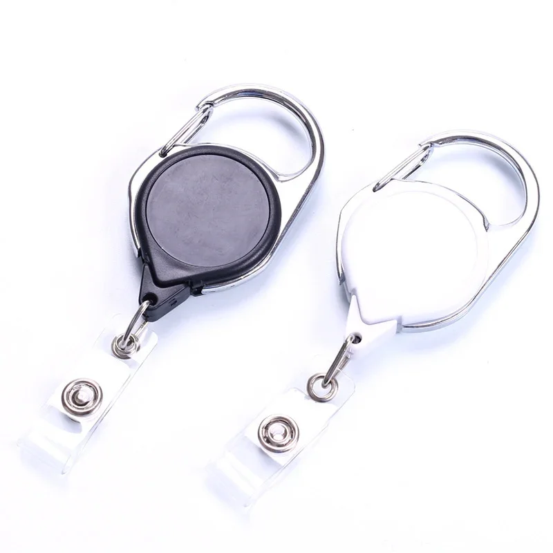 

Women Men Card Holder Clip Students Name Bus ID Credit Card Badge Holder Clips Retractable Keychain Key Ring for Men Women Girls